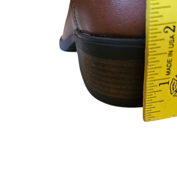 Lane Bryant Dream Cloud Side-Dip Ankle Boot Women's SZ 8.5W Cognac Zipper NWT - Picture 7 of 12